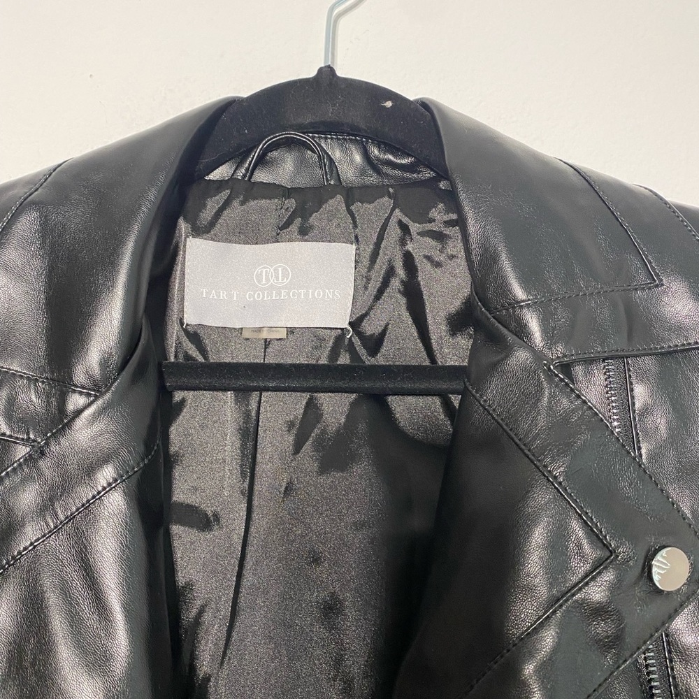Tart Collections Mila Jacket size S black leather jacket - Picture 8 of 10
